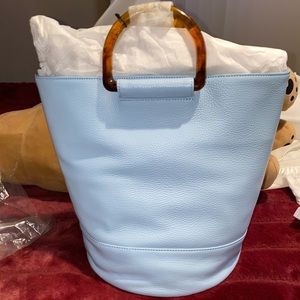 7For All Mankind Leather Tote